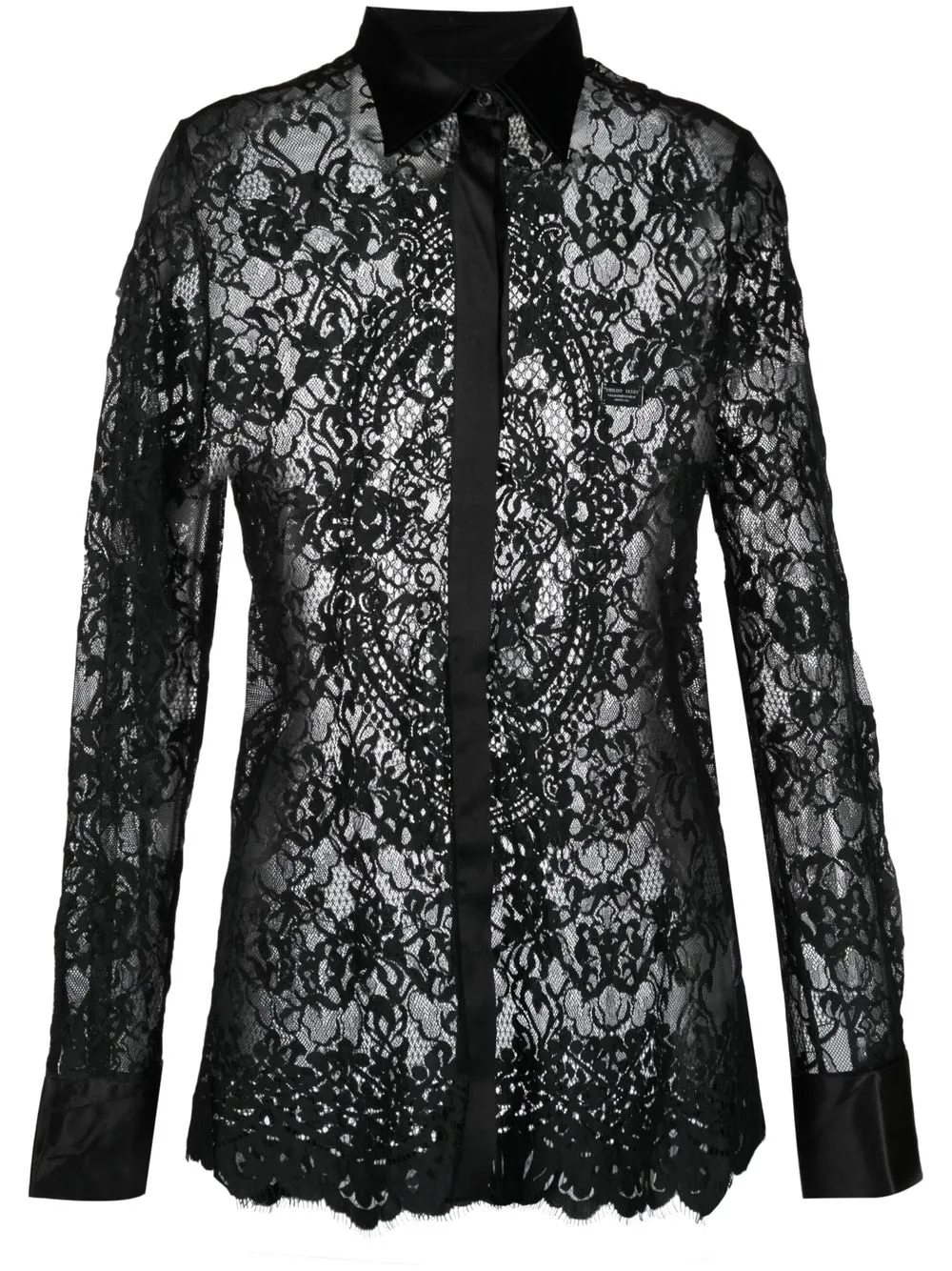 Philipp Plein Classic Lace Shirt Farfetch