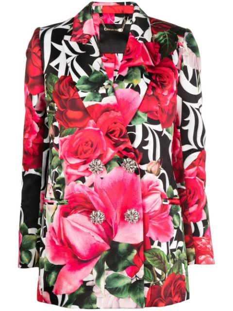 Philipp Plein Romance floral-print blazer Women