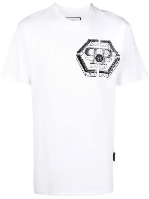 Philipp Plein Hexagon logo print T-shirt