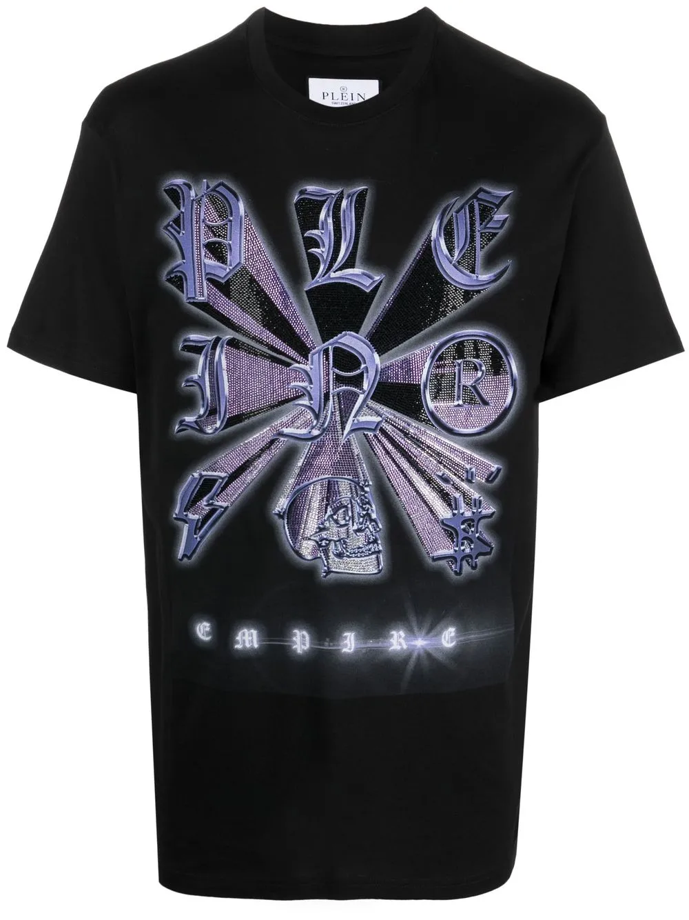 

Philipp Plein playera con logo estampado - Negro
