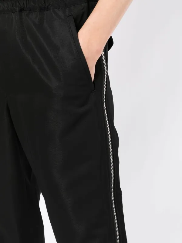 Black Comme Des Garçons Side zip-detail Trousers - Farfetch