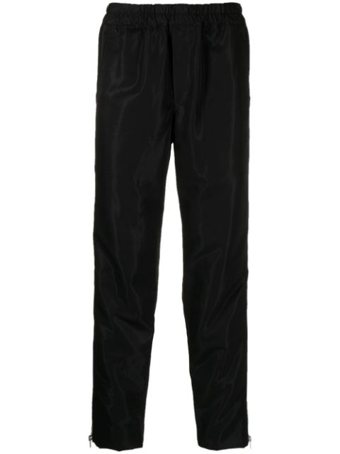 Black Comme Des Garcons side zip-detail trousers Men