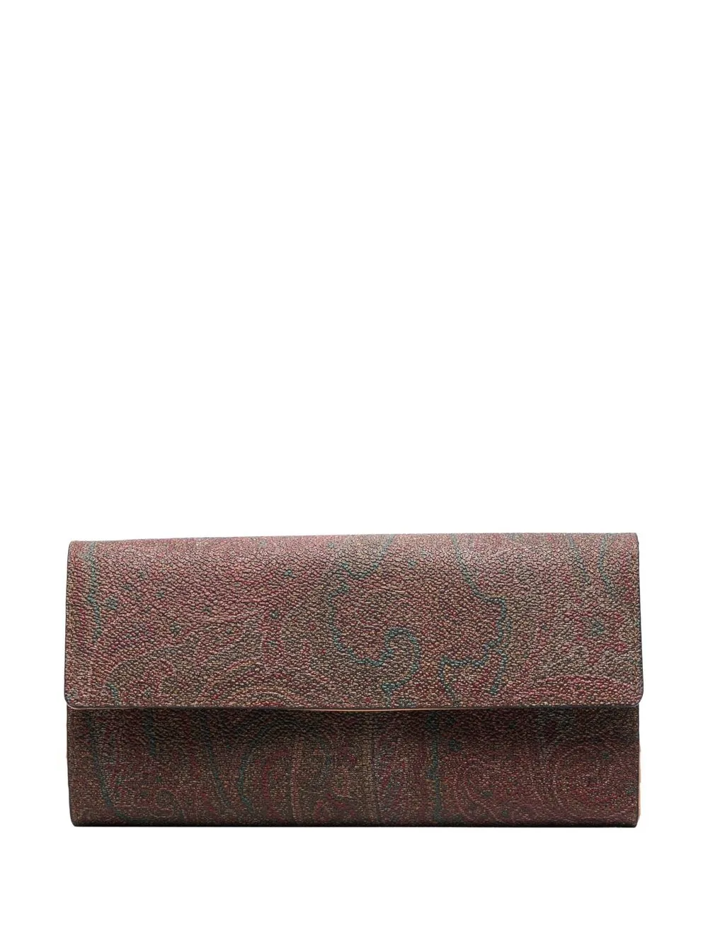 

ETRO paisley-print coated canvas wallet - Brown