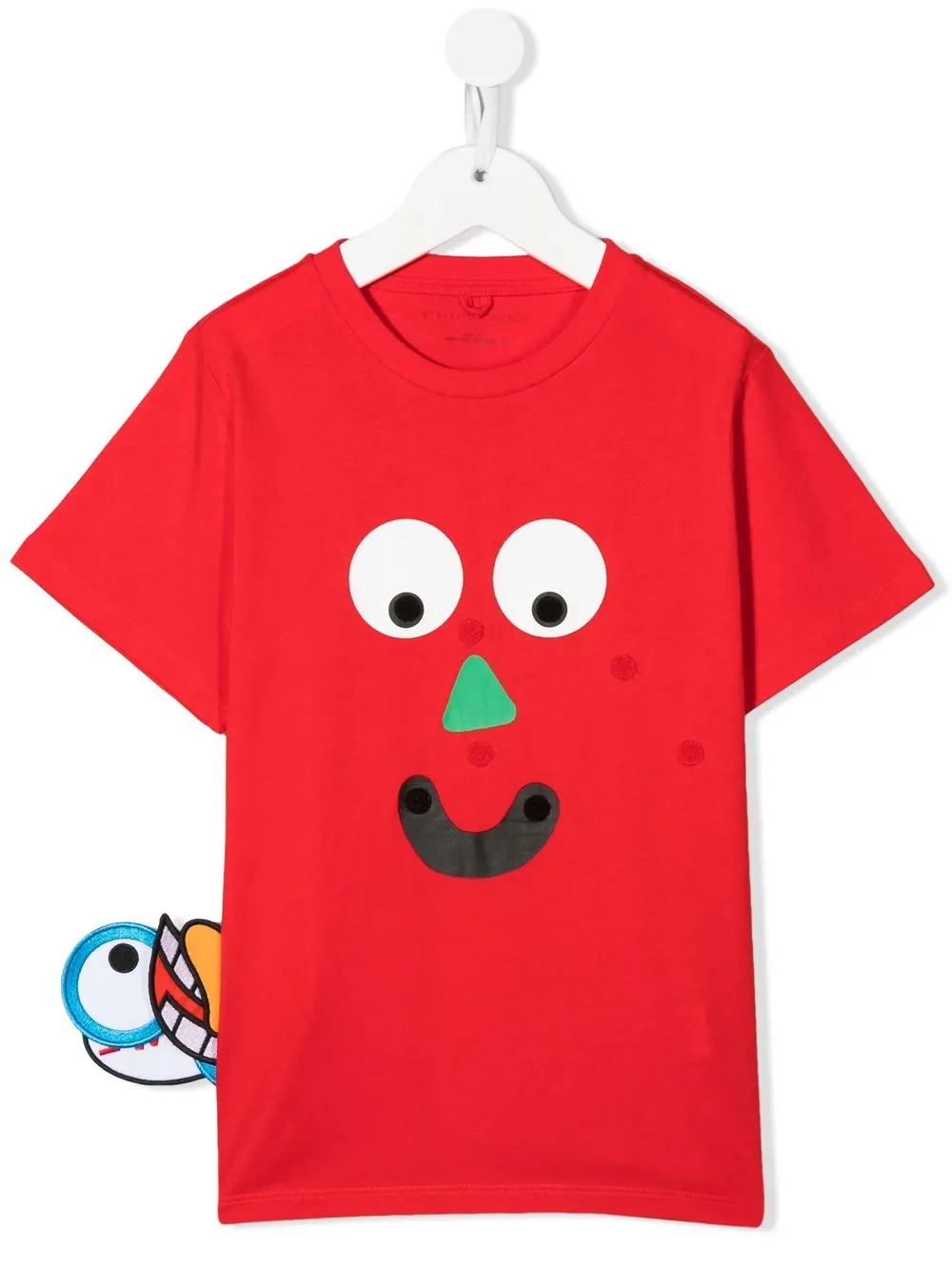 

Stella McCartney Kids cartoon removable patch T-shirt - Red