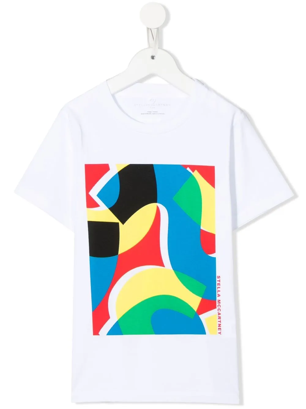 

Stella McCartney Kids playera con estampado abstracto - Blanco