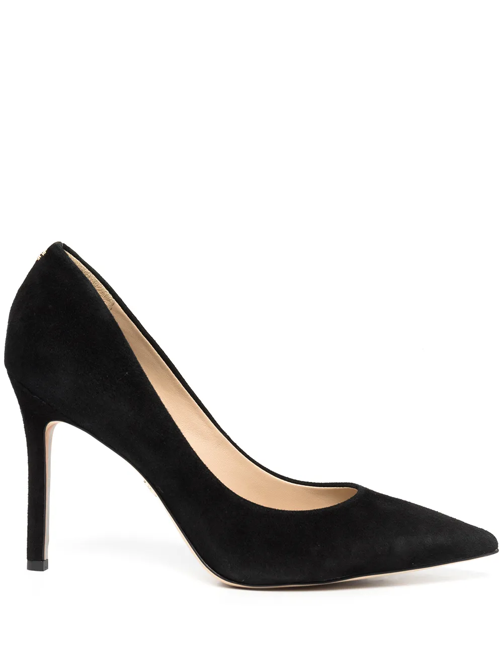 

Sam Edelman Hazel pointed suede pumps - Black