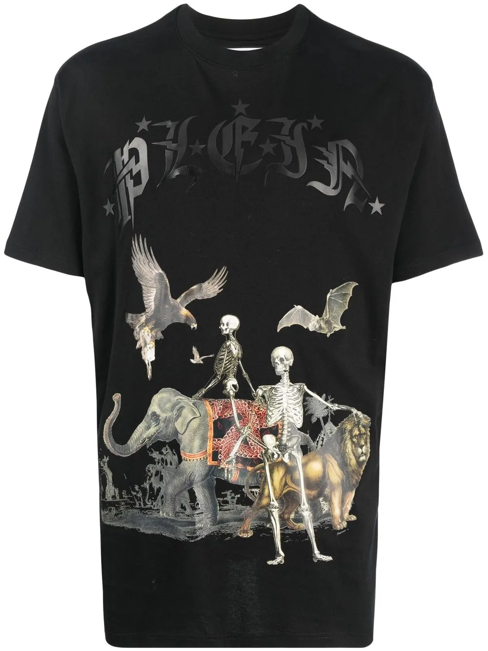 

Philipp Plein playera con logo gráfico - Negro