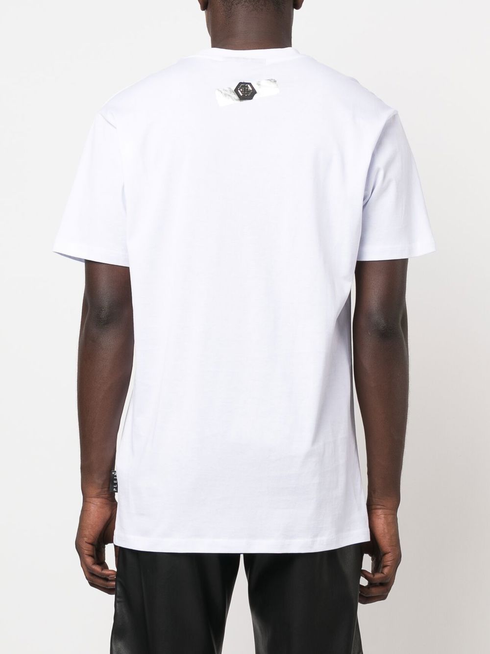 Philipp Plein metallic-detail logo T-shirt Men