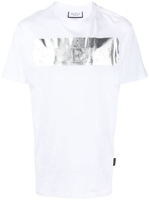 Philipp Plein metallic-detail logo T-shirt Men