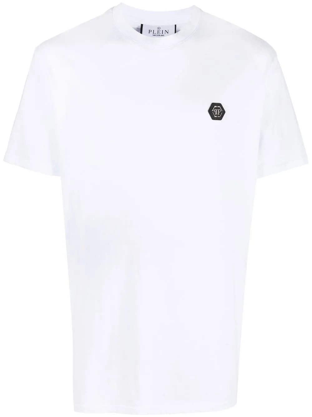 

Philipp Plein playera con parche del logo - Blanco