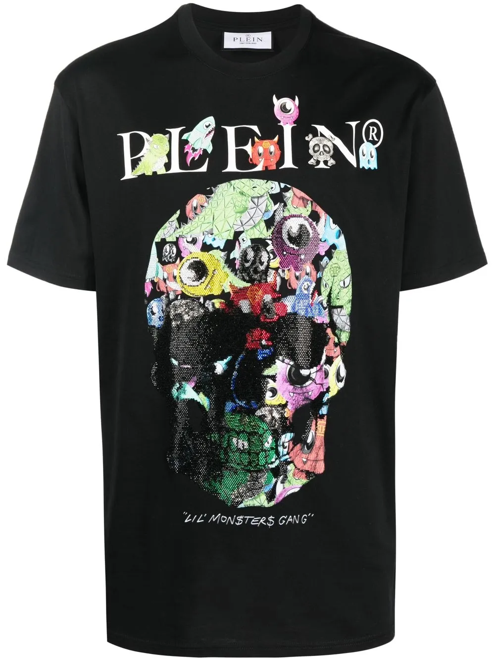 

Philipp Plein playera con motivo Monsters - Negro