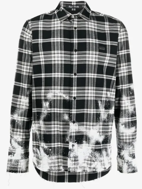 Philipp Plein camisa Gothic Plein a cuadros