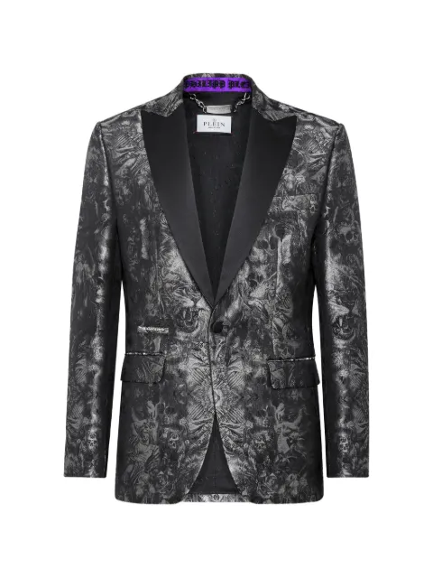 Philipp Plein 고딕 플레인 자카드 블레이저