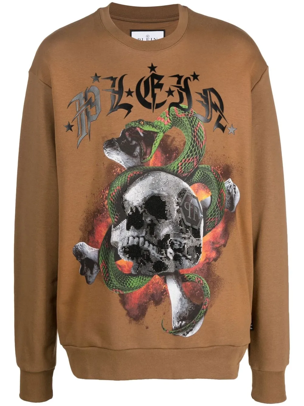 Philipp Plein LS Snake sweatshirt | Brown | Image 1