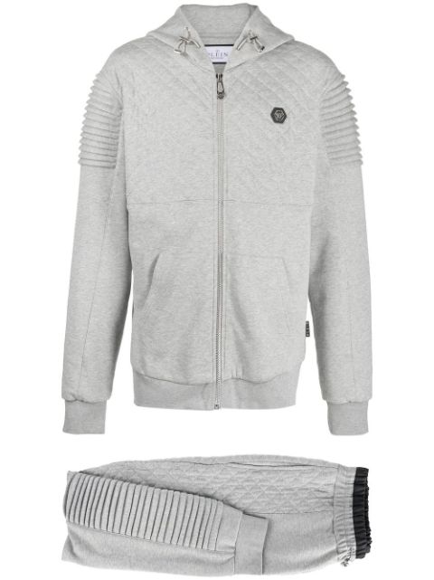 Philipp Plein quilted cotton tracksuit set Men