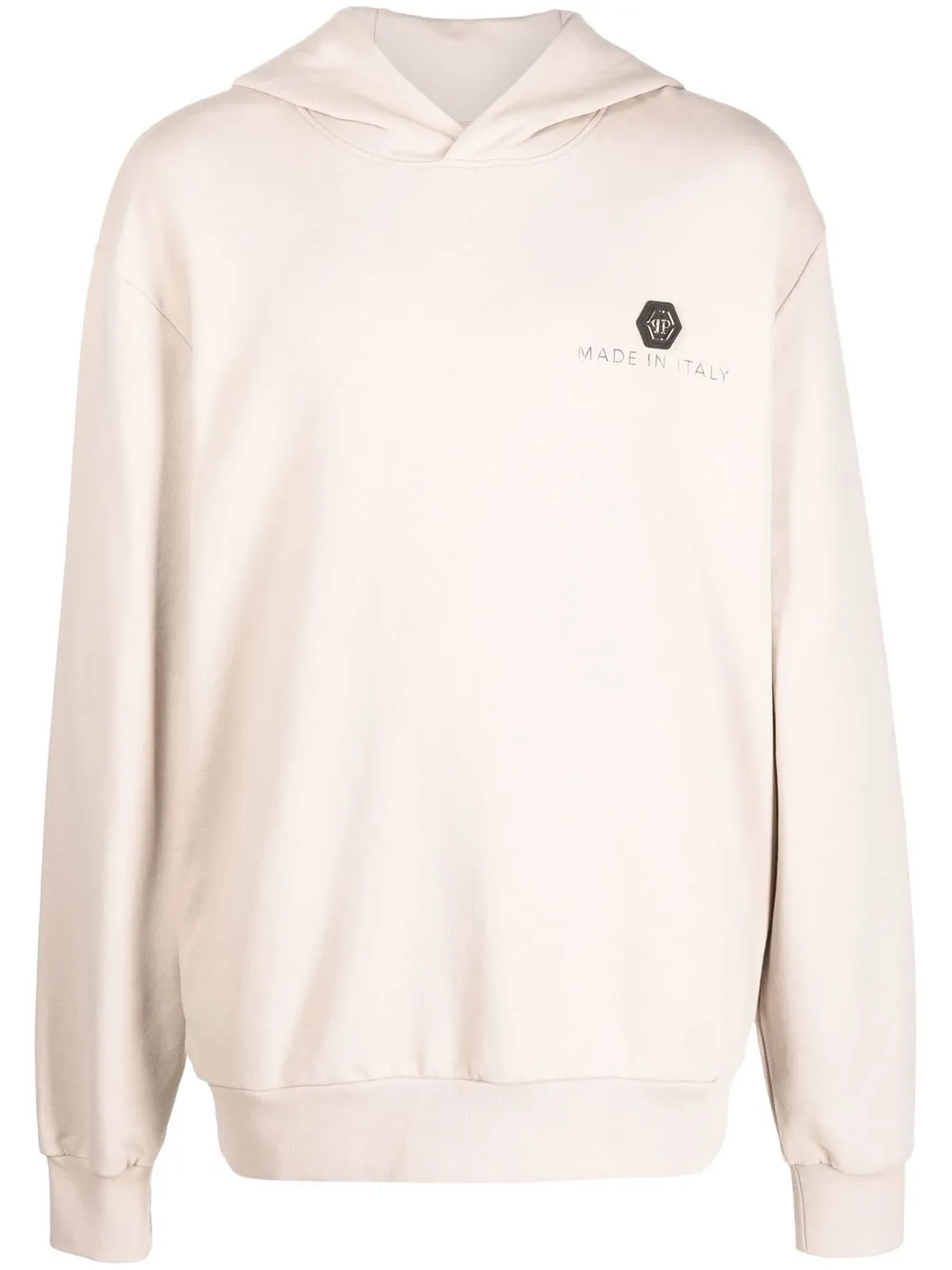 

Philipp Plein logo pullover hoodie - Neutrals