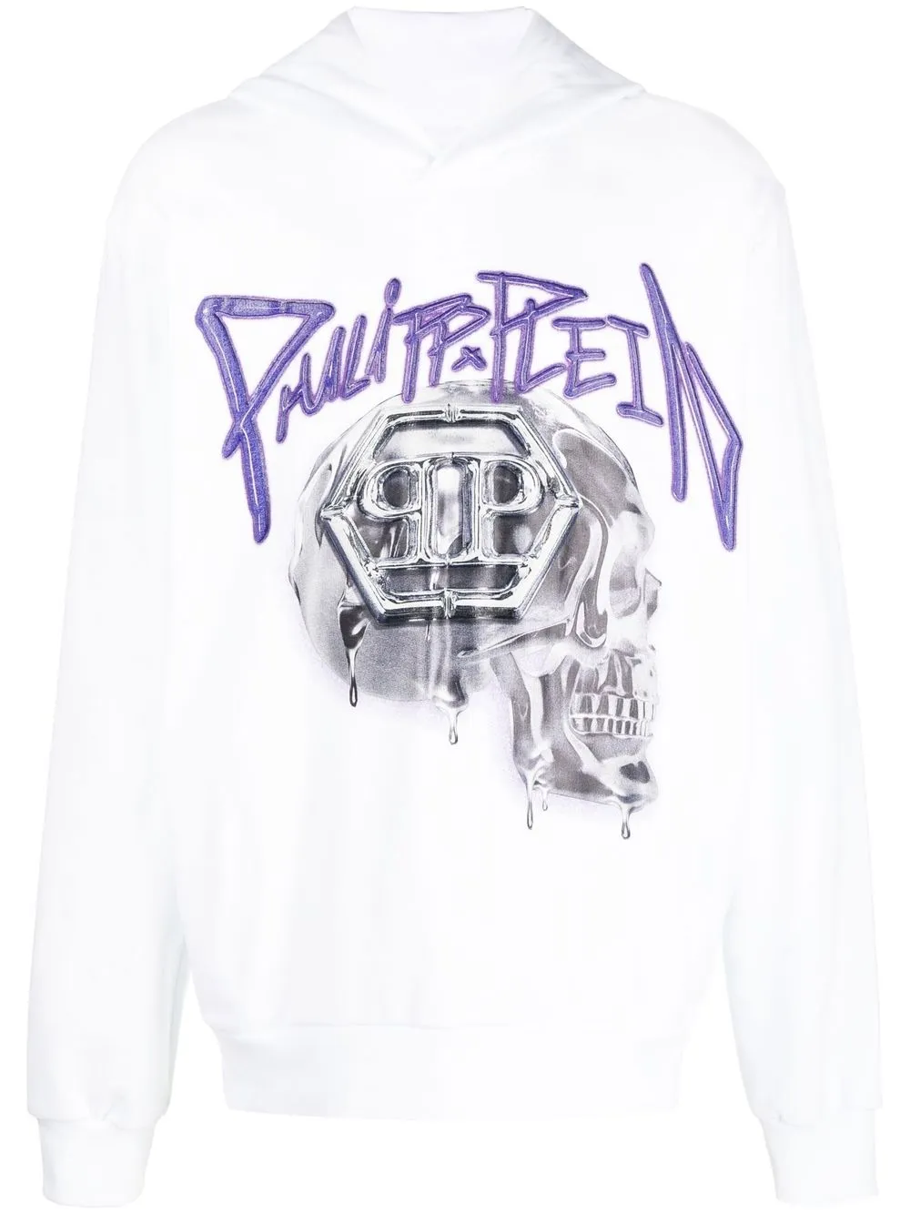 

Philipp Plein hoodie con logo - Blanco