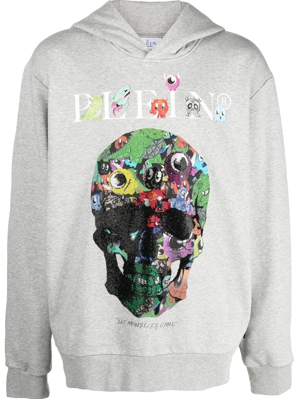 

Philipp Plein hoodie con motivo Skull - Gris