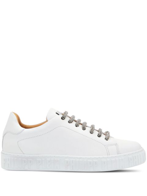 Philipp Plein low-top lace-up leather sneakers Women