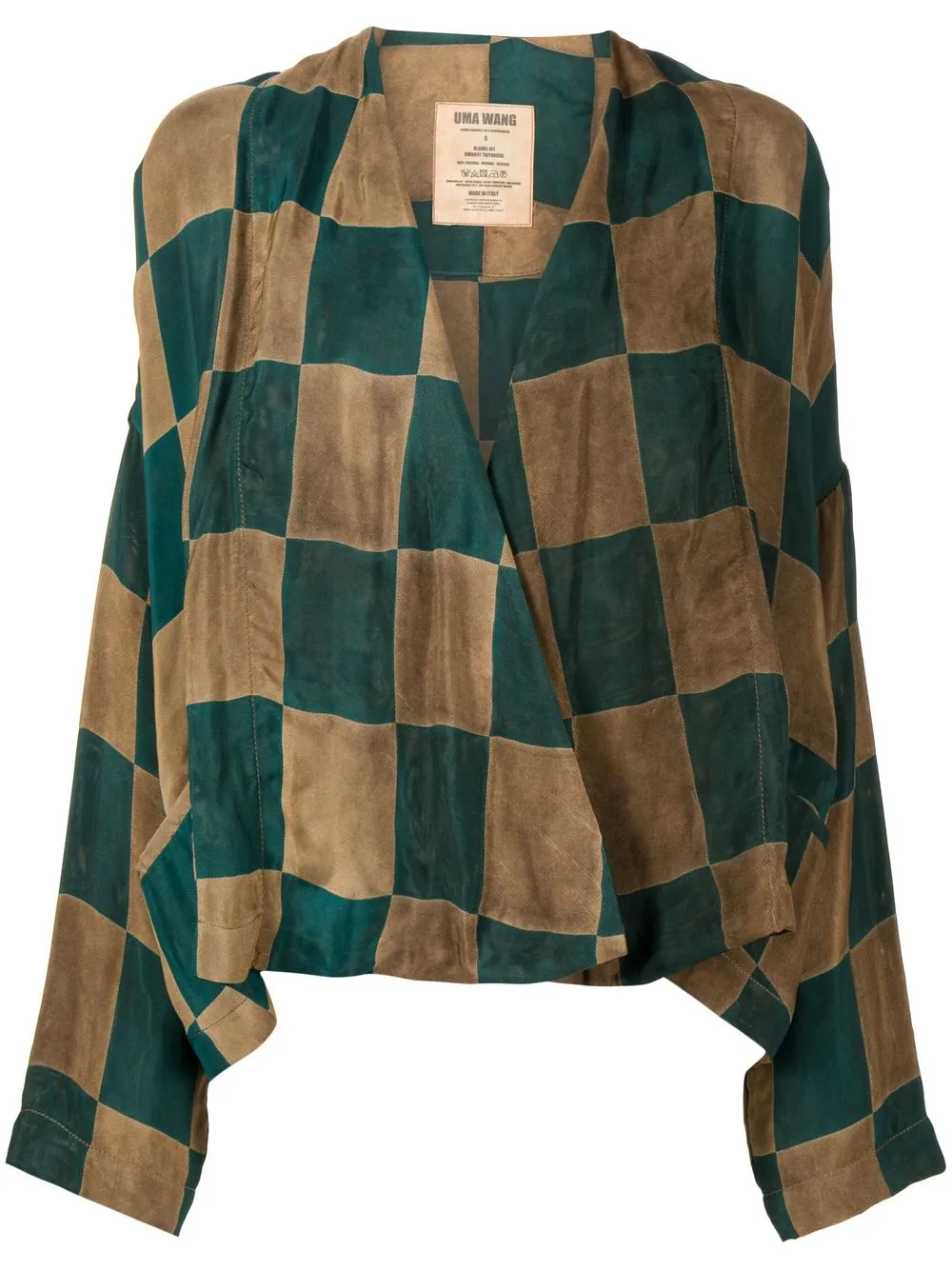 Uma Wang Giacca Klarke crop - Marrone