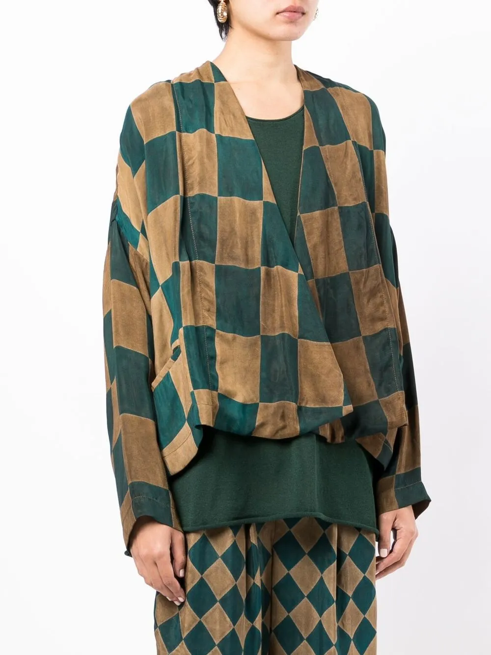 Uma Wang Klarke Cropped Jacke   Braun 