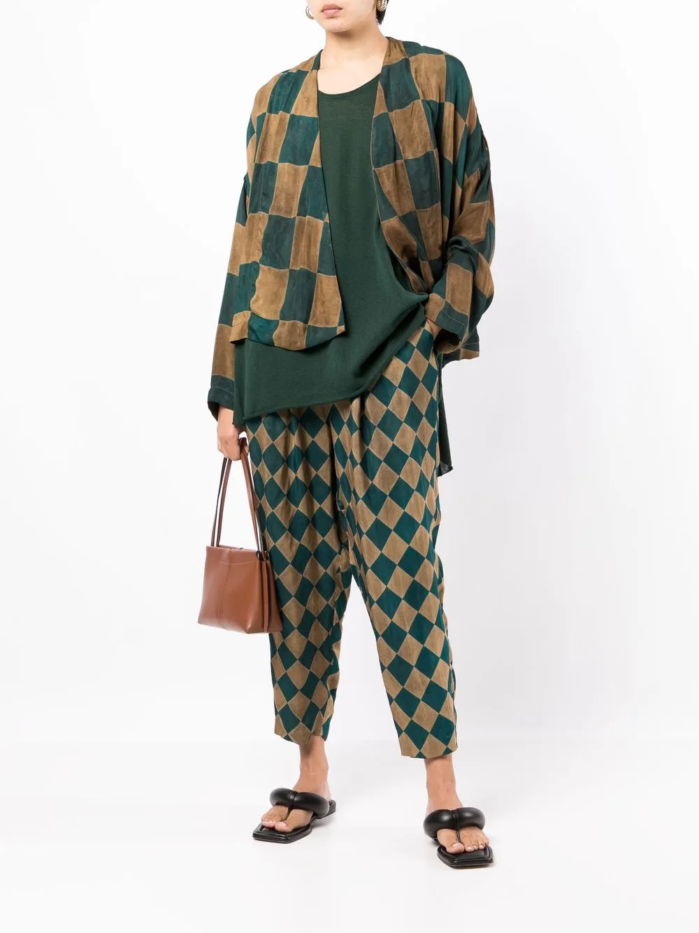  Uma Wang Klarke Cropped Jacke   Braun 