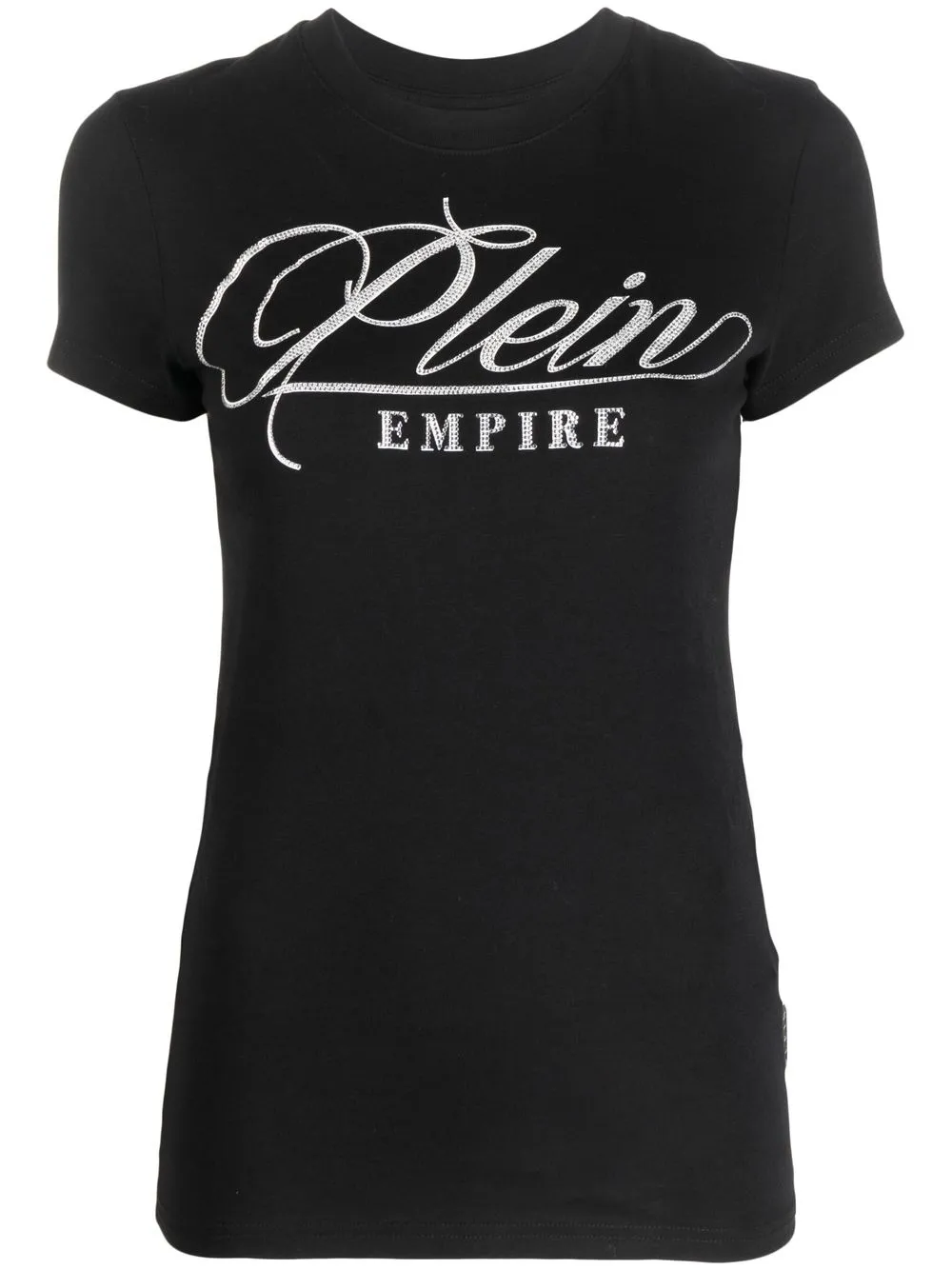 

Philipp Plein playera con cuello redondo y logo - Negro