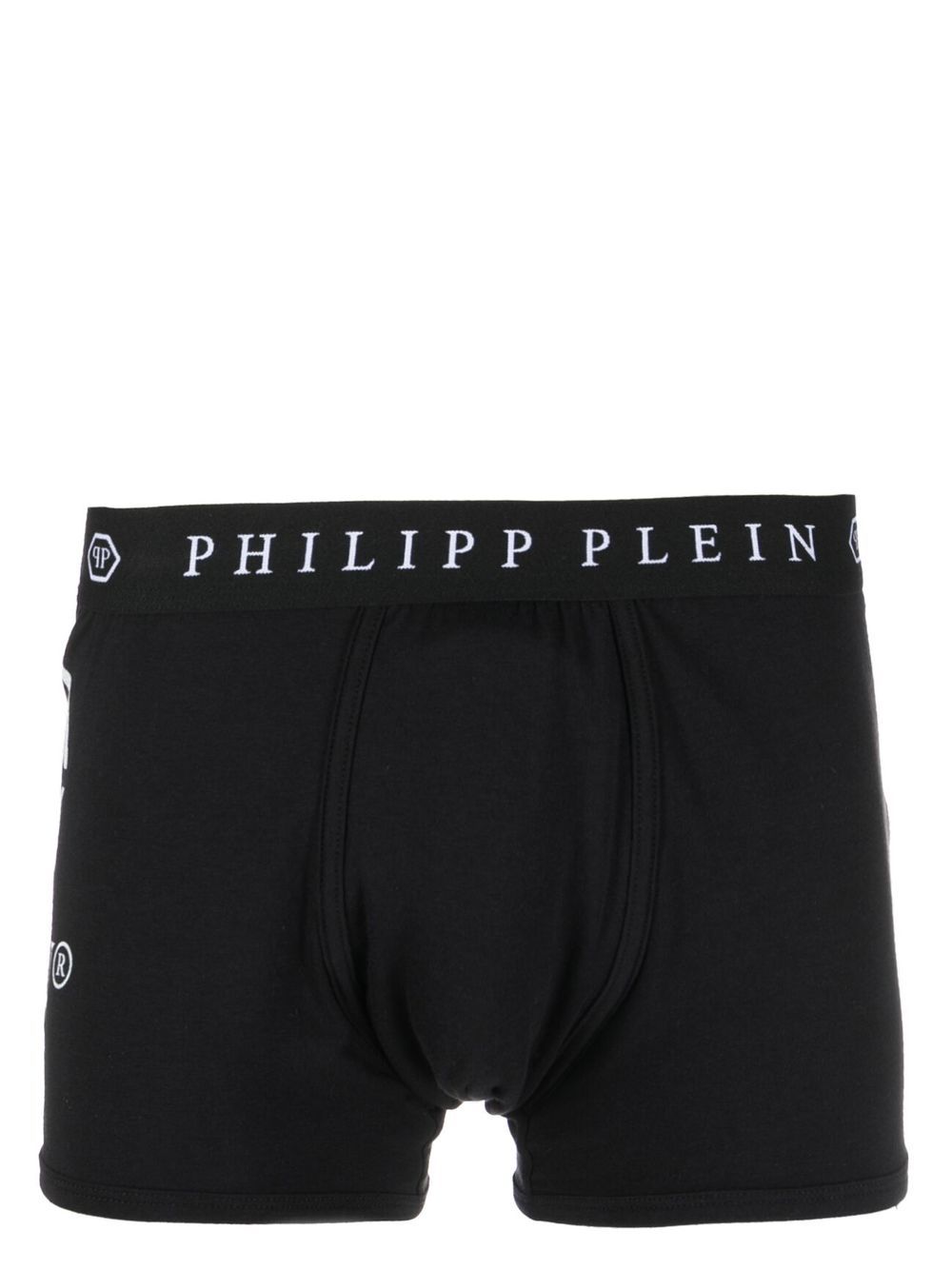 philipp plein boxer à logo imprimé - noir