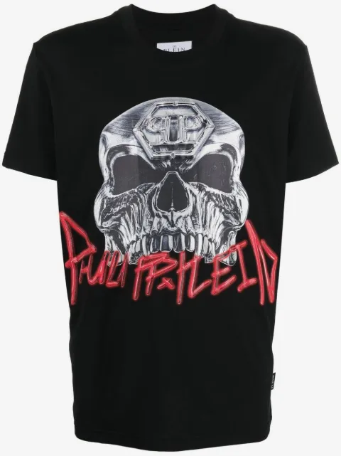 Philipp Plein playera con motivo Skull