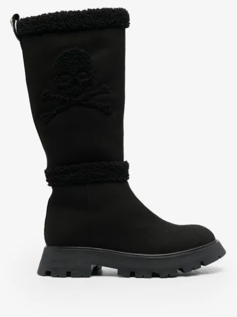 Philipp Plein Skull Bones mid-calf boots