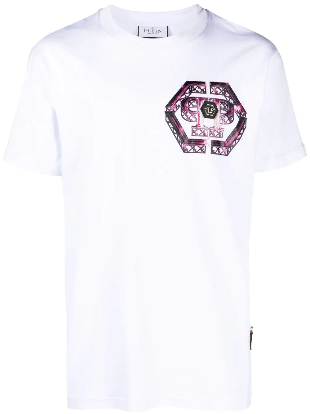 

Philipp Plein Cyclop Monsters logo T-shirt - White