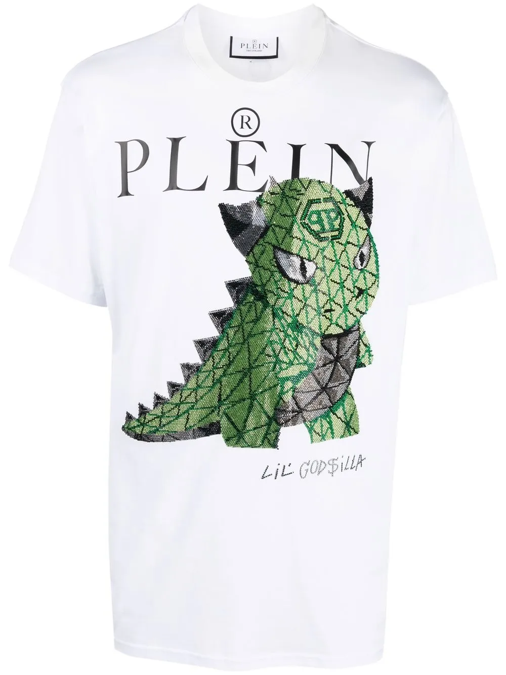 

Philipp Plein playera con estampado Monsters SS - Blanco