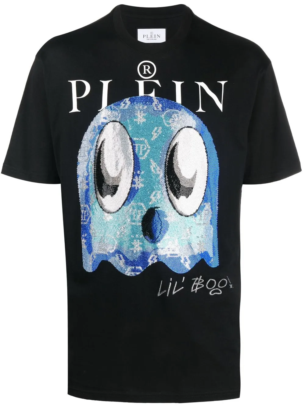 

Philipp Plein Monsters print logo T-shirt - Black