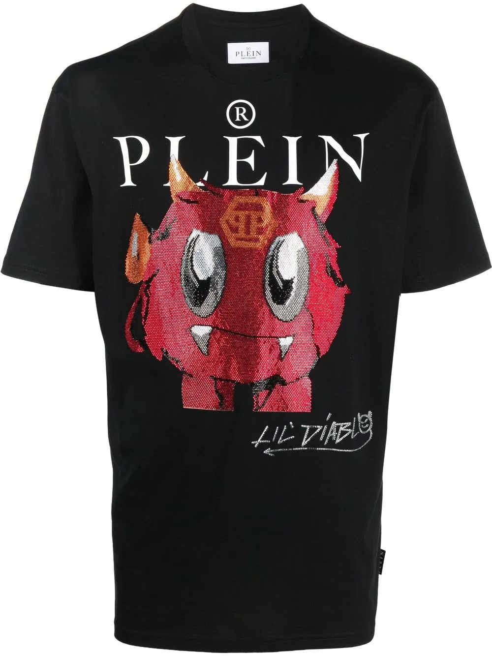 

Philipp Plein playera con motivo Monsters - Negro