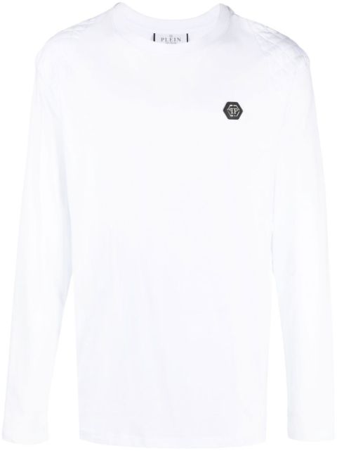 Philipp Plein logo print long-sleeve T-shirt Men