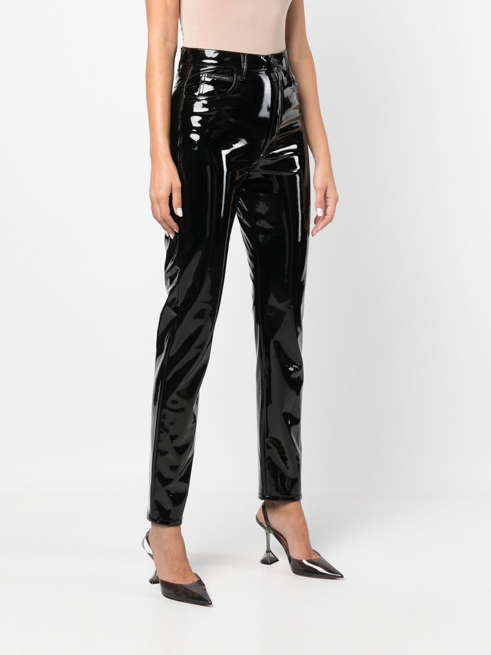 Philipp Plein Super-High waisted biker trousers Women