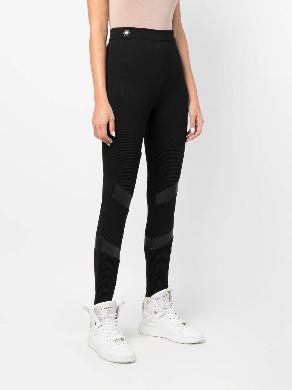 Philipp Plein Super high-waisted denim-leggings Women