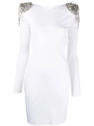 Philipp plein white outlet dress