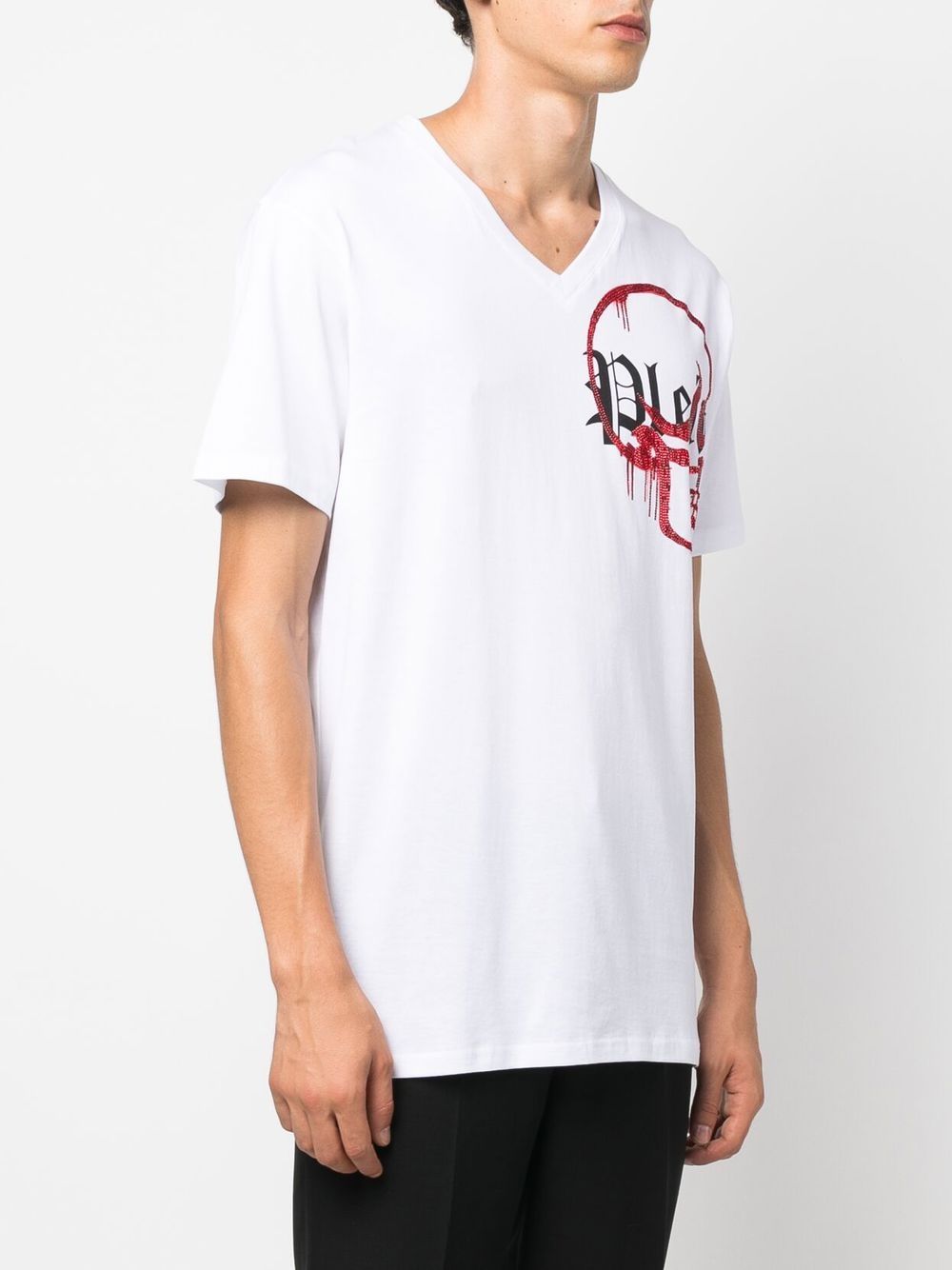 Philipp Plein V-neck logo T-shirt Men