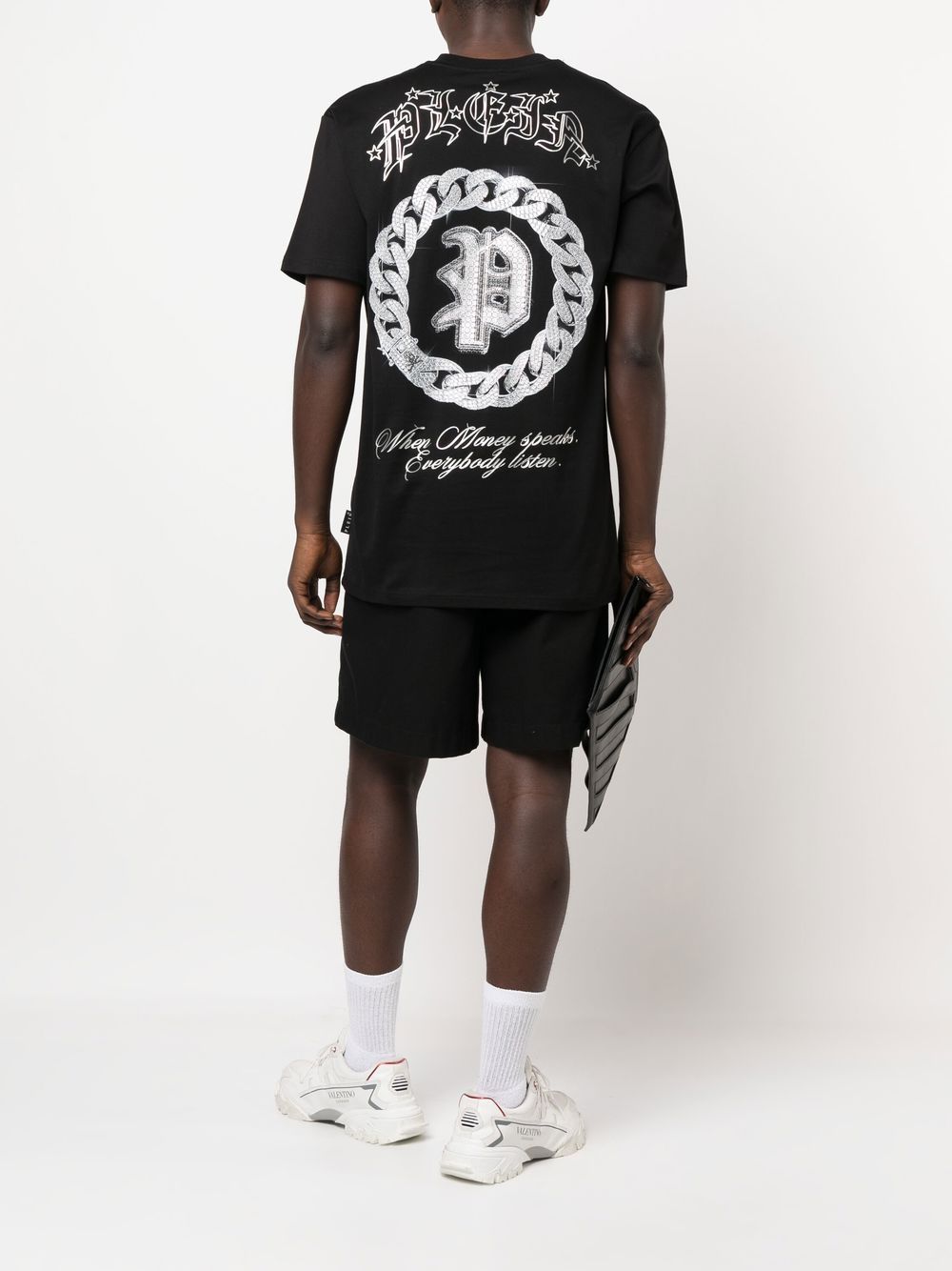 Philipp Plein T-shirt met logoprint - Zwart