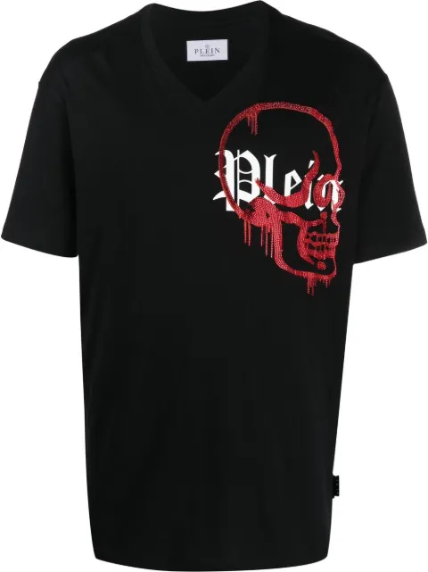 Philipp Plein V-neck logo T-shirt