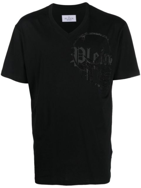 Philipp Plein V-neck logo T-shirt Men