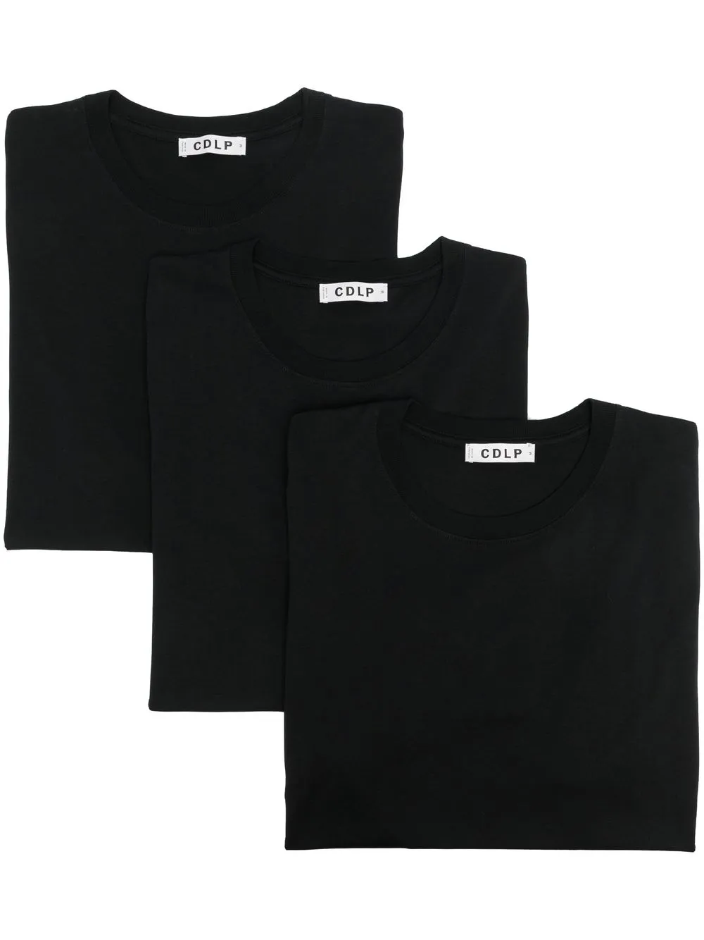 

CDLP pack de tres playera con cuello redondo - Negro