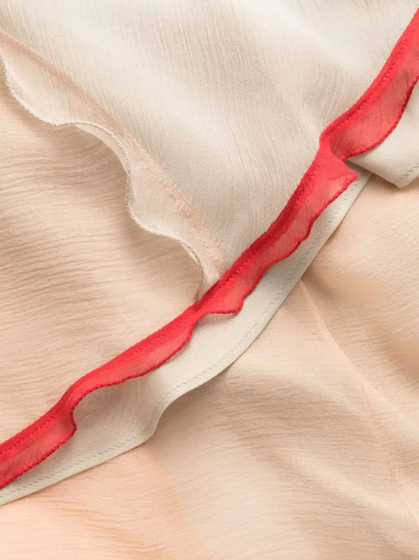 FENDI Silk Midi Dress | Neutrals | FARFETCH