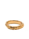 Alighieri logo-hammered sterling-silver ring - Gold