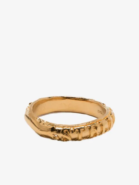 Alighieri logo-hammered  sterling-silver ring