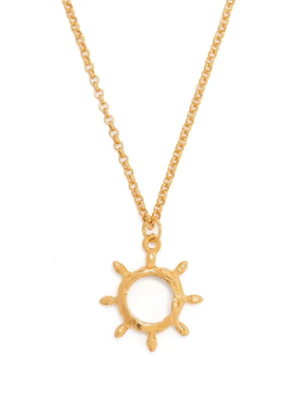 Alighieri Nocturnal Helm Gold-plated Necklace