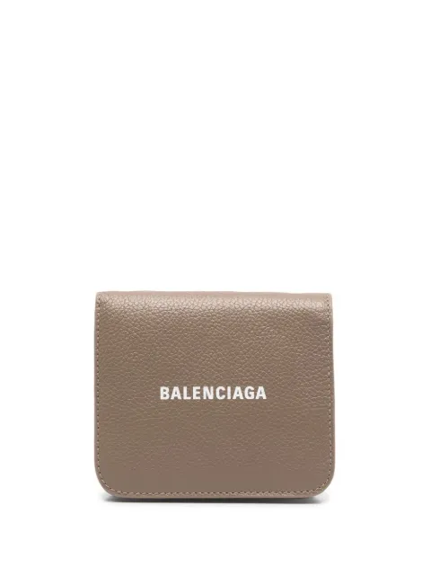 Balenciaga logo-print detail coin wallet