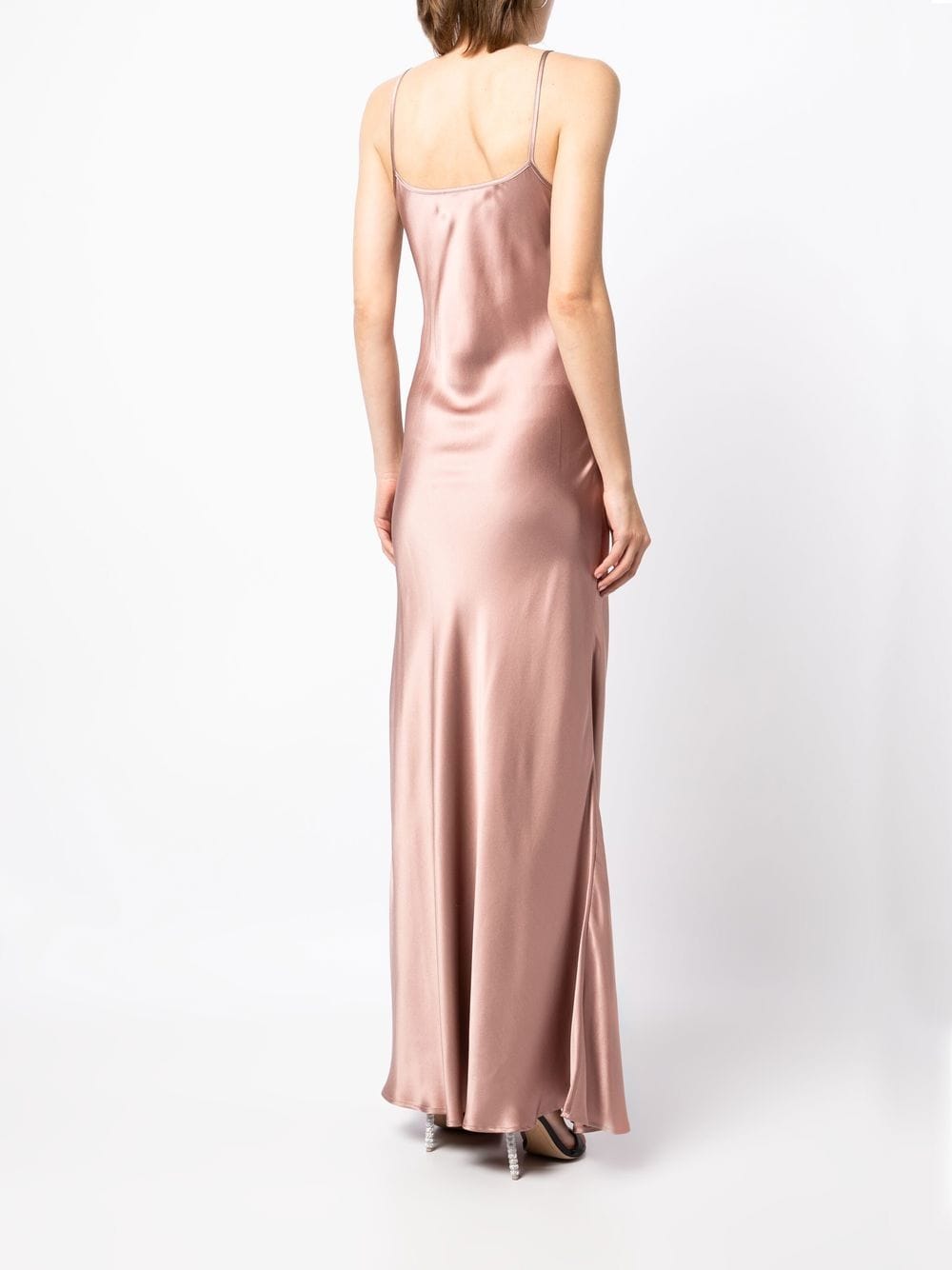 Shop Voz Liquid Slip Satin Dress In Pink