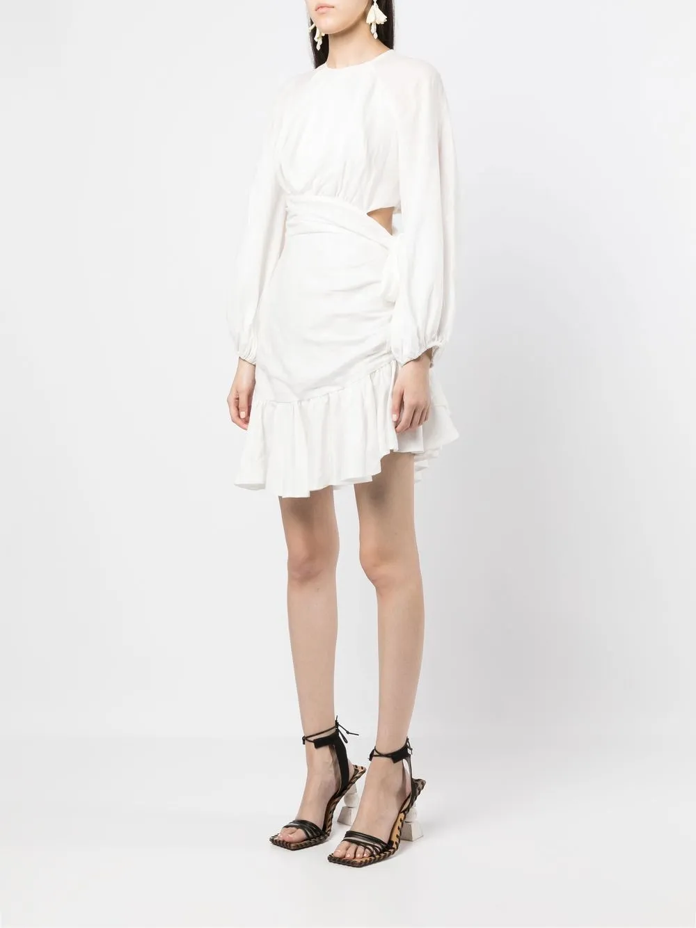 ZIMMERMANN Side cut-out Detail Mini Dress - Farfetch